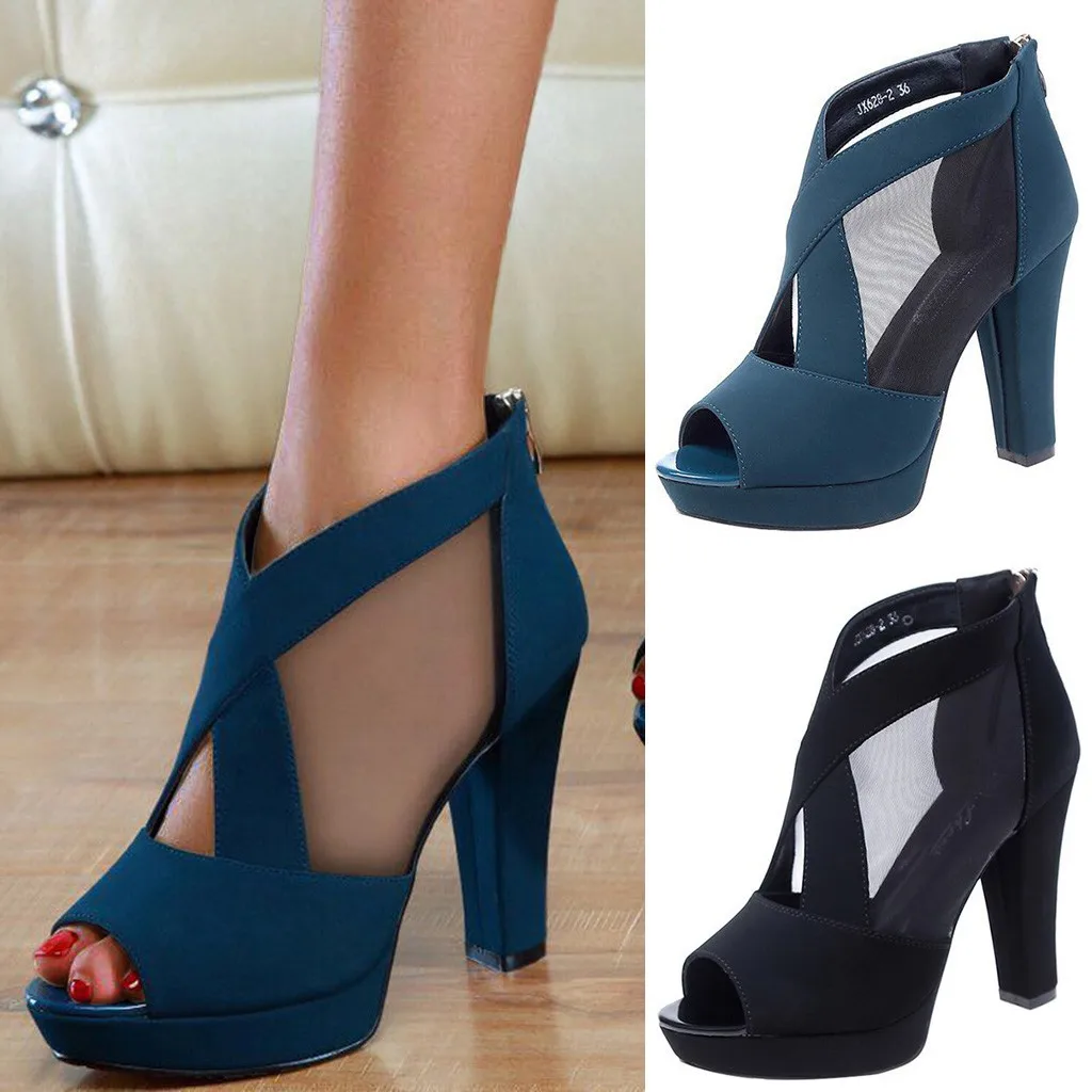 Женские однотонные босоножки на высоком каблуке в богемном стиле Новинка 2020 года