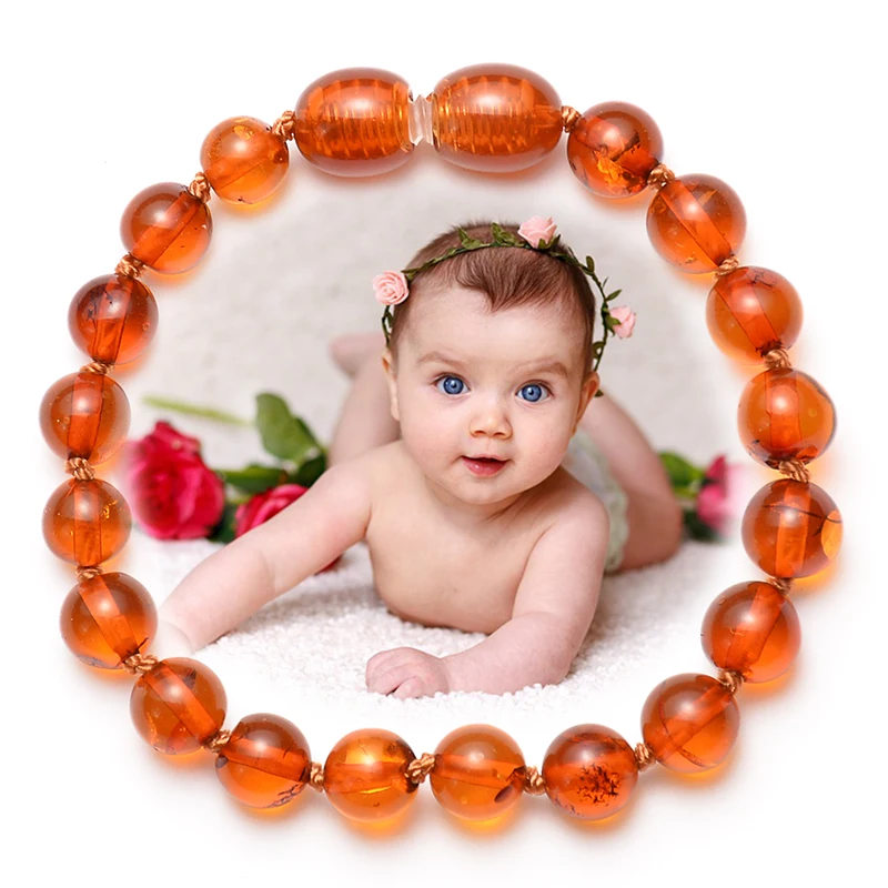 Браслеты-Амулеты HIYONG для детей браслет прорезывания зубов Круглый из