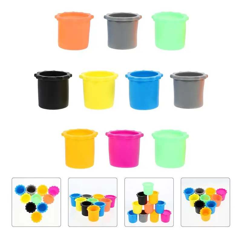 

10Pcs Durable Portable Microphone Bottom Sleeve Wireless Microphone Accessories Mic Bottom Rod Cover