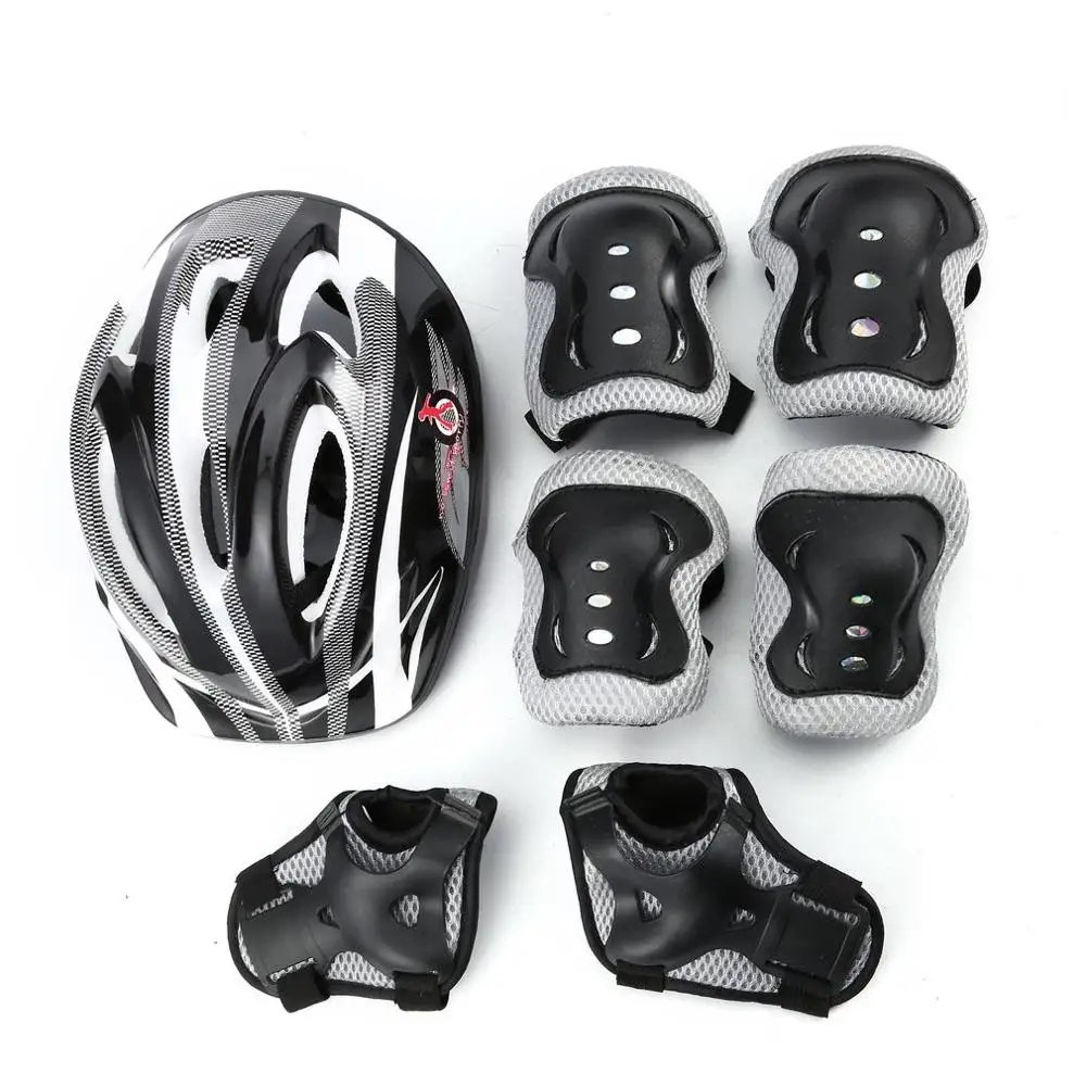 

7 pcs/set Skating Protective Gear Sets Elbow pads Bicycle Skateboard Ice Skating Roller Knee Protector For Kids
