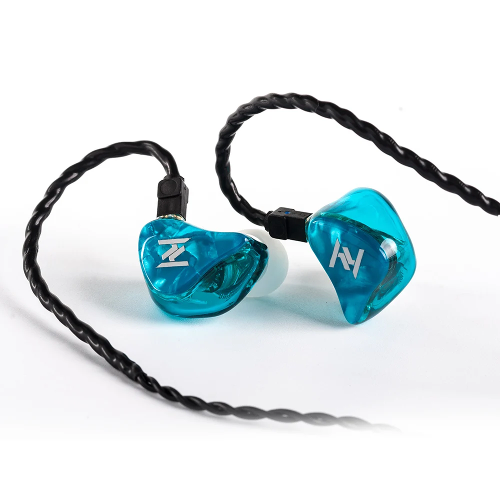 Yinyoo ASH 1BA+ 1DD наушники вкладыши HIFI бас наушники DJ металлические наушники гарнитура с 2PIN съемный кабель синий цвет