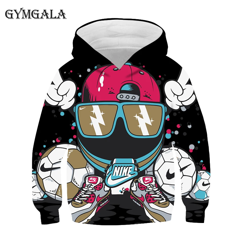 

2020 men and women new casual long-sleeved fashion letter 3D comfortable children's clothing trend high-quality Hoodie