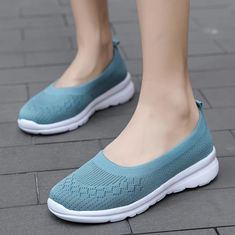 Женская прогулочная обувь больших размеров Спортивная повседневная плетеная