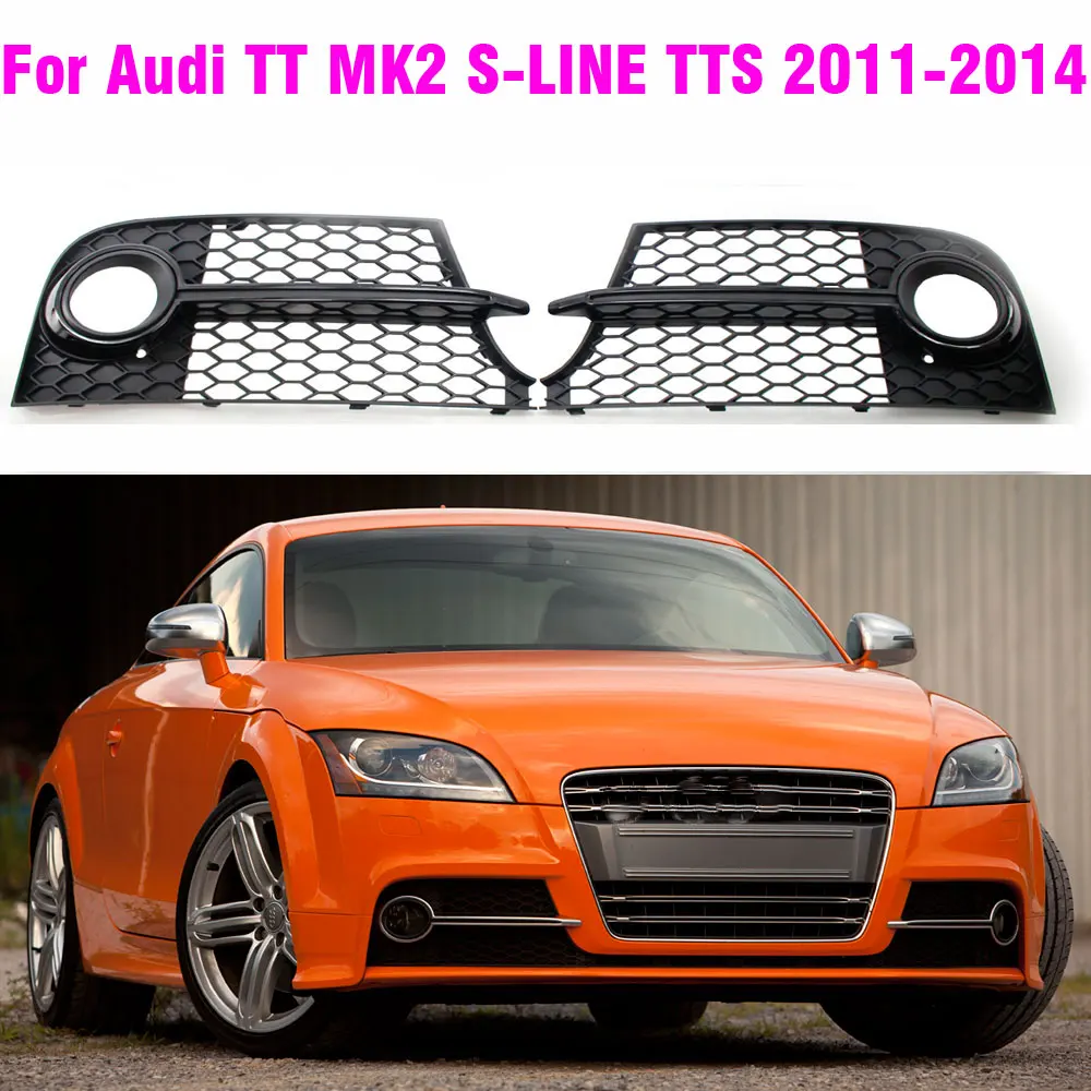 Автомобильная передняя противотуманная фоторешетка для Audi TT MK2 S-Line TTS 2011-2014 8J0807681KT94 8J0807682KT94