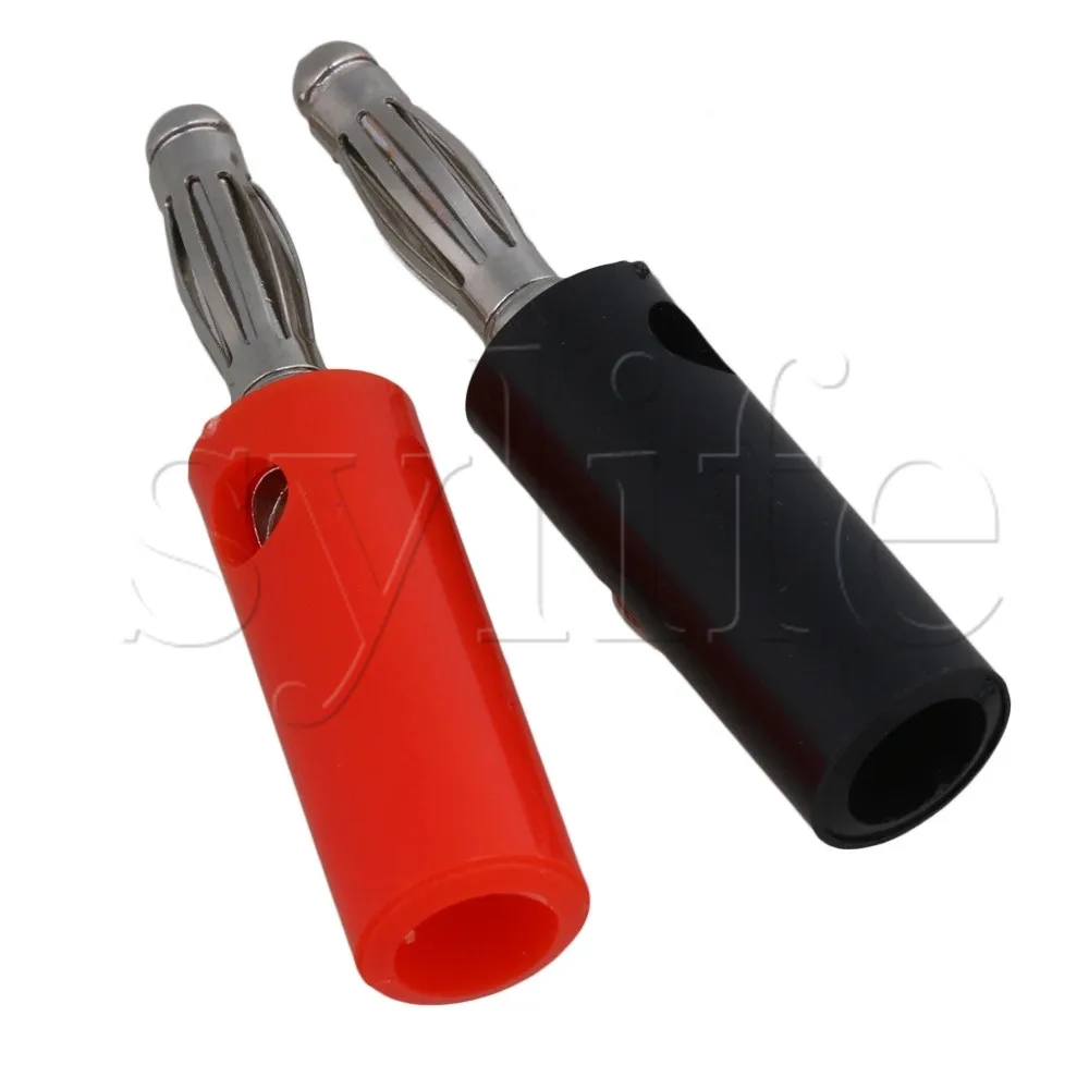 20 пар 4 мм банановый штекер для зажимный винт в Мощность Тесты зонд Никель