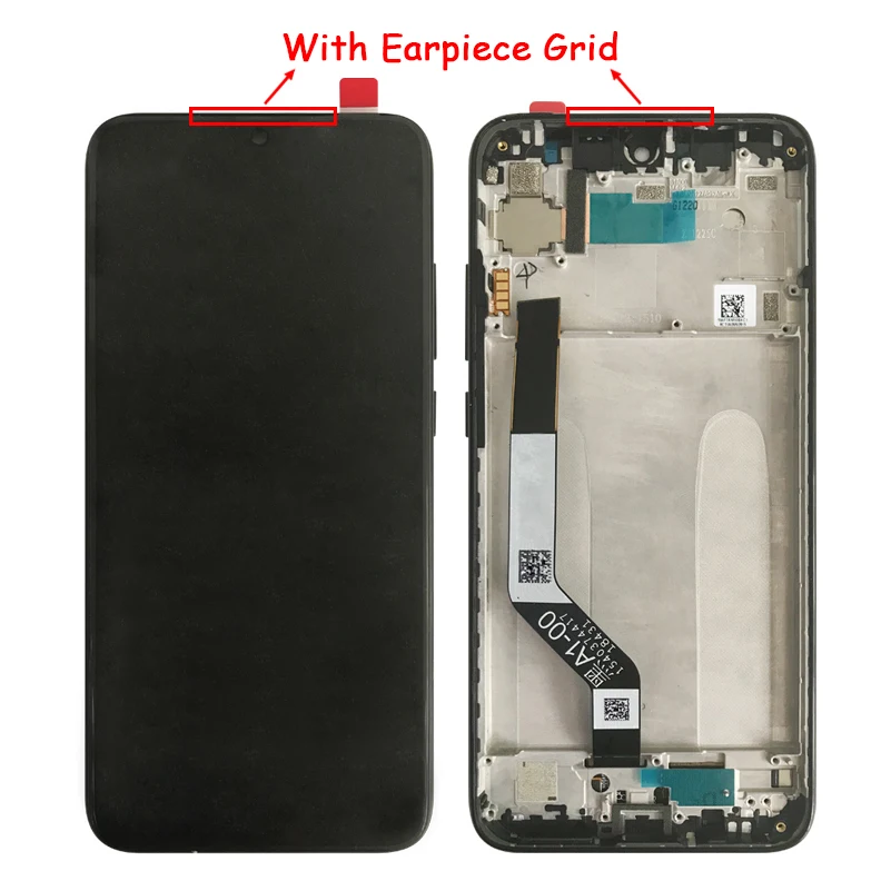 Black With Frame 10-Touch AAA качественный ЖК-дисплей для Xiaomi Redmi Note 7 ЖК-дисплей с рамкой дисплей экран для Redmi Note7 Pro ЖК-дисплей с рамкой дисплей экран - Цвет: Black With Frame