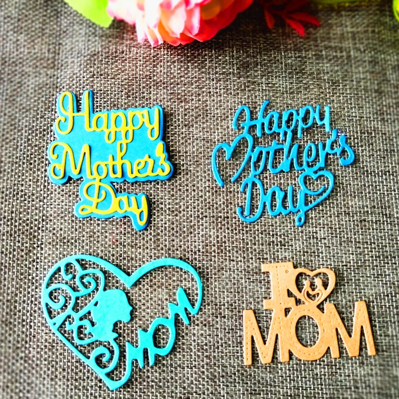 Новинка 2019 трафареты для резки металла на день матери шаблон скрапбукинга