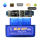 Elm-327 OBD2 сканер для автомобиля Mini ELM327 Bluetooth V1.5 OBD 2 Автомобильные диагностические инструменты реальный PIC1825K80 Elm 327 в 1,5 для Android