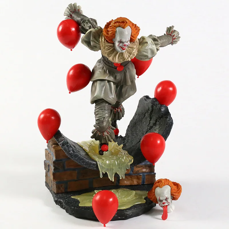 Железные студии глава с двумя моделями Pennywise PVC Статуя Коллекционная фигурка