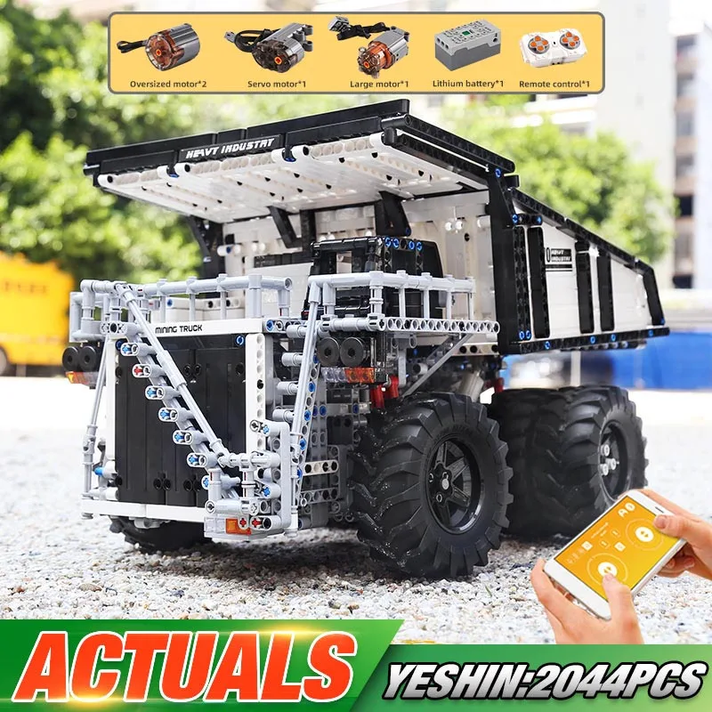 Yeshin APP Motor Technic автомобиль совместим с 29973 горнодобывающим грузовиком T284 модель