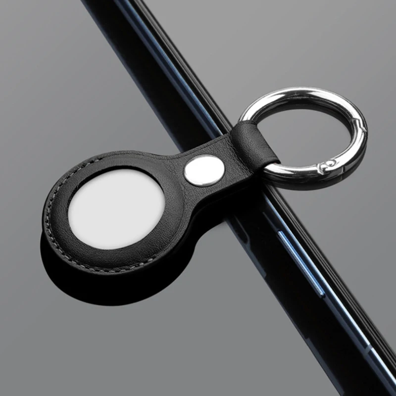 

Locator Protective Cover Leather Case Suitable For Apple Tracker Airtag Anti-lost Positioning Device Keychain Protect Sleeve
