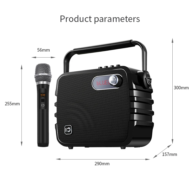 Инструмент вход эхо динамик UHF высокой мощности 30 Вт караоке плеер беспроводной