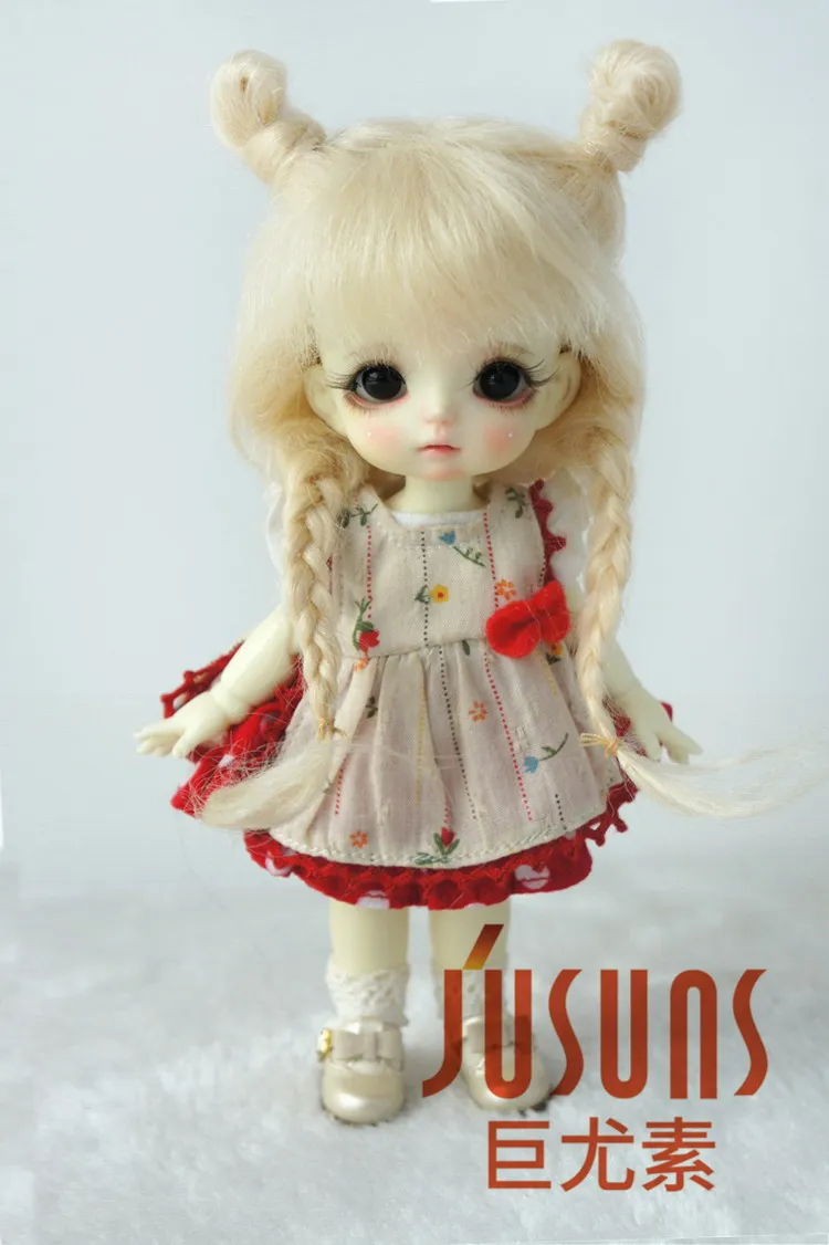 JD545 1/8 1/6 1/4 Новинка парики для кукол из мохера BJD милые плетеные волосы размеров 5 6