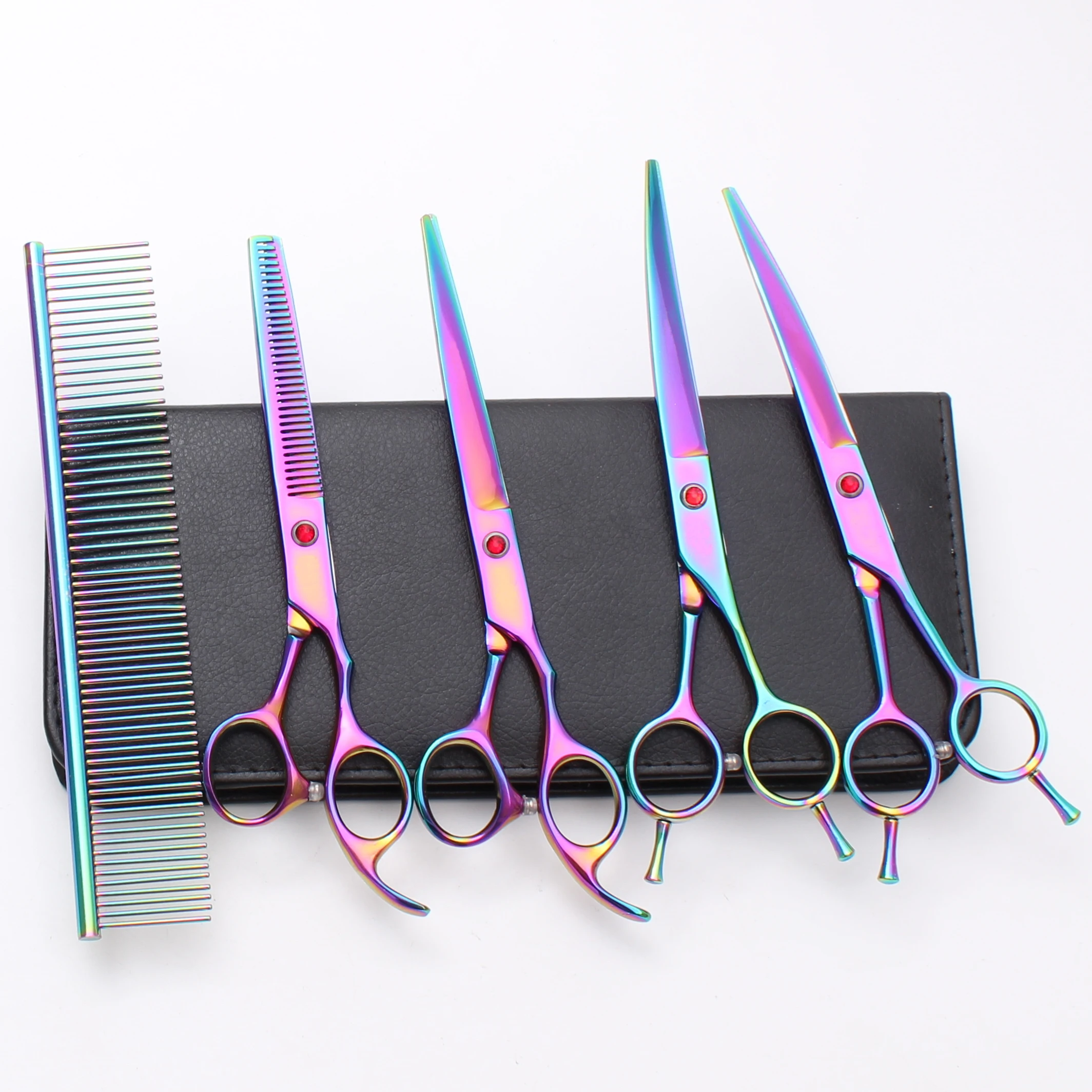 7 0 ножницы для нарезки домашних собак изогнутые с острым краем стрижки кошек и