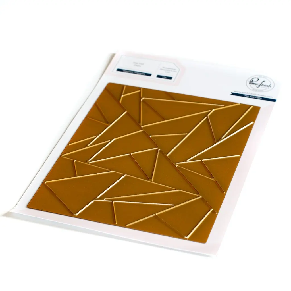 

Abstract TrianGles Hot Foil Plate New Cutting Hot foil Scrapbook Diary Decoration Stencil Embossing Template DIY Greeting Card