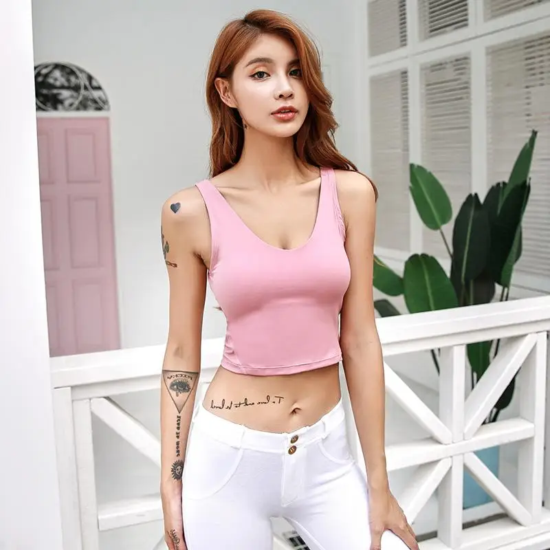 Women Running Fitness Sports Bra Strap Yoga Beauty Back Vest Quick Dry Yoga Crop Top Sports Underwear Female