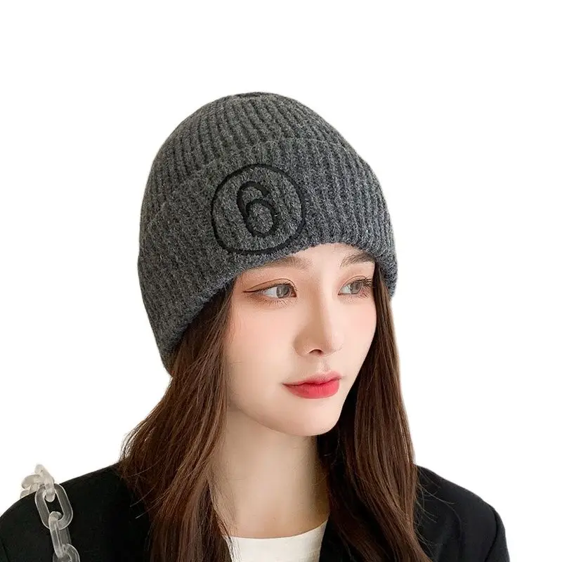 New Style Knitted Big Stretch Hat Autumn And Winter Ladies Candy Color Warmth European American Fashion | Аксессуары для одежды