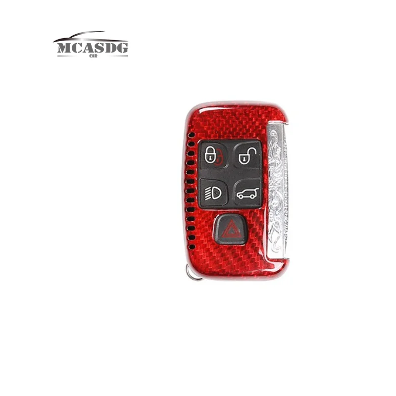 

Real Red Carbon Fiber Car Key Case Cover Holder Case Fit for Range Rover