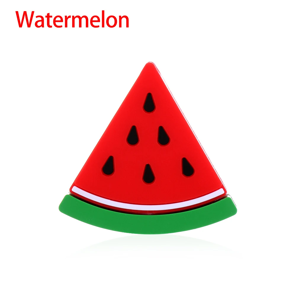 Watermelon 1PC New Cute Cartoon Fruit Cable Bite Phone Charger Protector Cord Data Line Cover Lovely Cell Phone Earphone Wire Accessories - Цвет: Watermelon