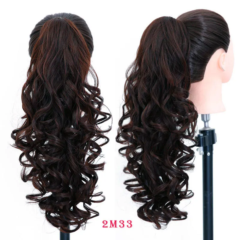 Накладные накладные волосы XUANGUANG парики из конского хвоста натуральные кудрявые