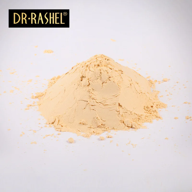 Золотая отбеливающая маска-пудра для лица DR.RASHEL Nano 24K против морщин коллагеновая