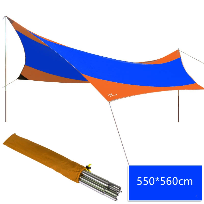 저렴한 텐트 Gigante 비치 텐트, 7.2ft 높이, 16 X 16ft, 가장 큰 휴대용 비치 그늘, UPF 50 + 태양 보호, 강화 코너