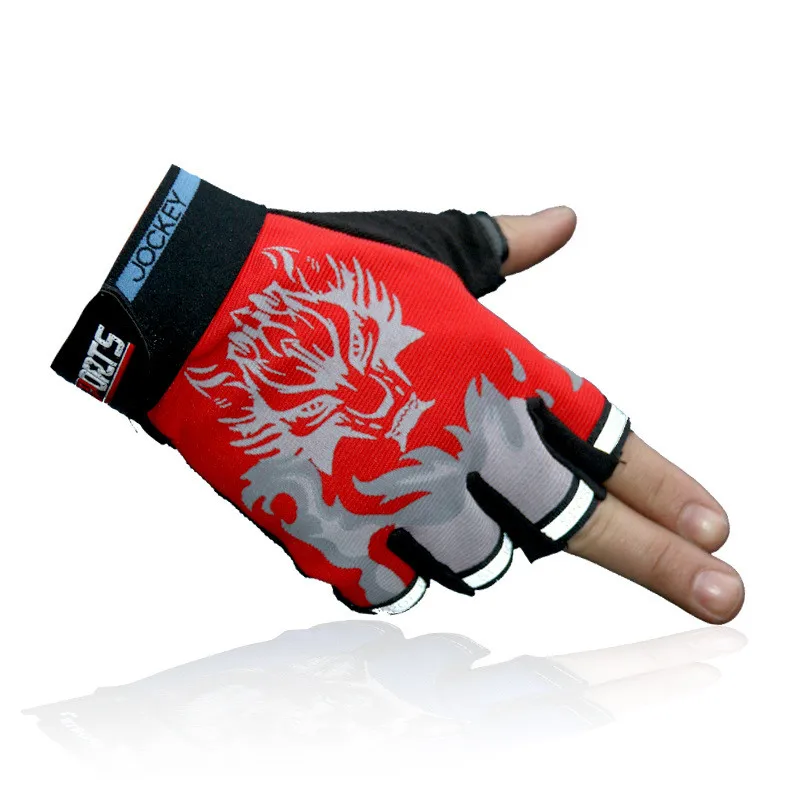 Нин скольжения вентиляция мотор велосипедные перчатки без пальцев спортивные