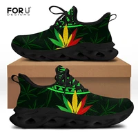 forudesigns 3d tropical weeds prints fashion summer mens shoes flats casual sneakers wear resistant lace up men walking zapatos