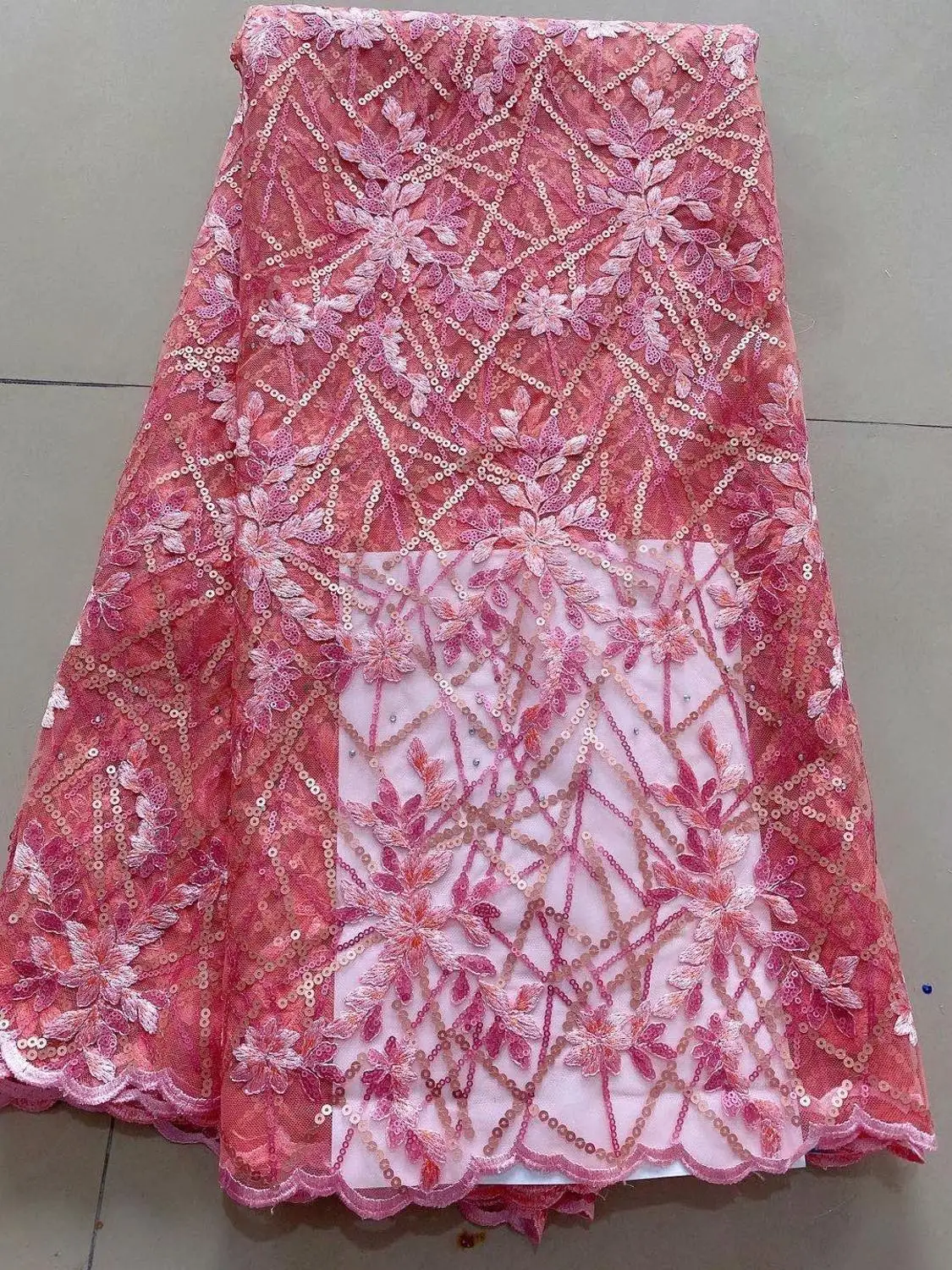 2020 Высококачественная нигерийская кружевная ткань с вышивкой и блестками