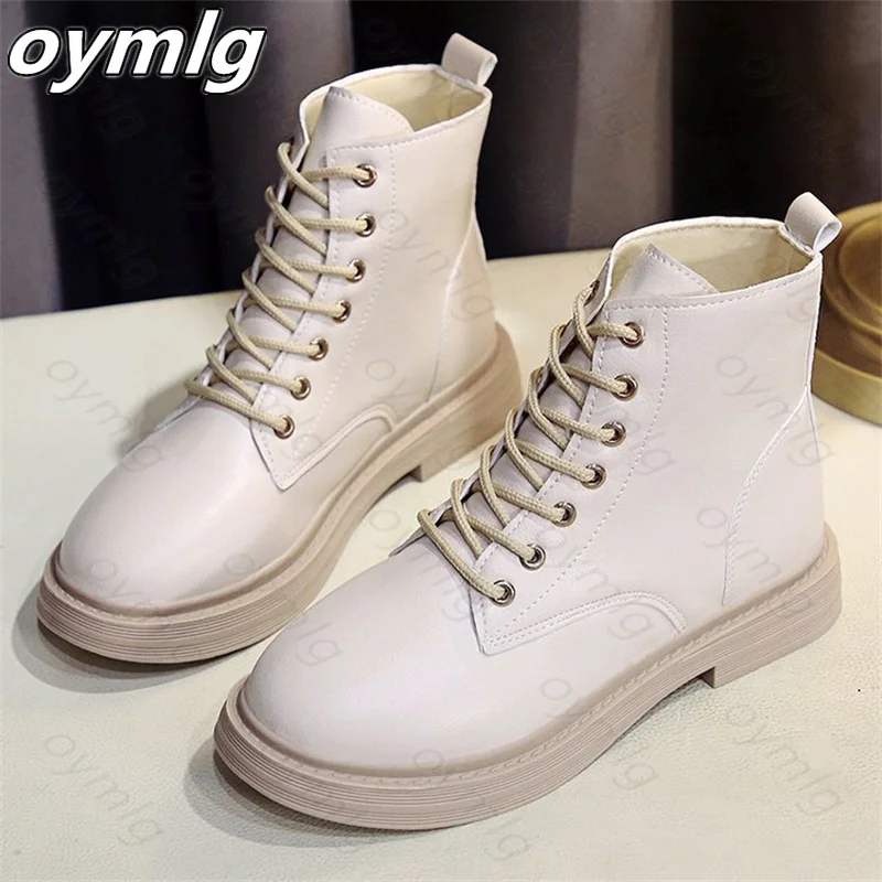 

2021 new autumn thin British style Martin boots women's fashion flat bottom breathable locomotive short boots tide