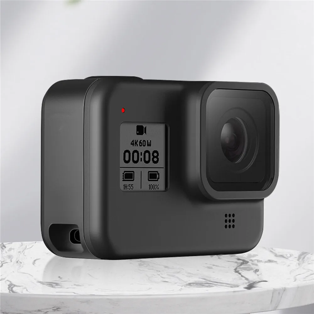 Перезаряжаемый чехол с боковой крышкой для GoPro Hero Black 8 металлическая крышка