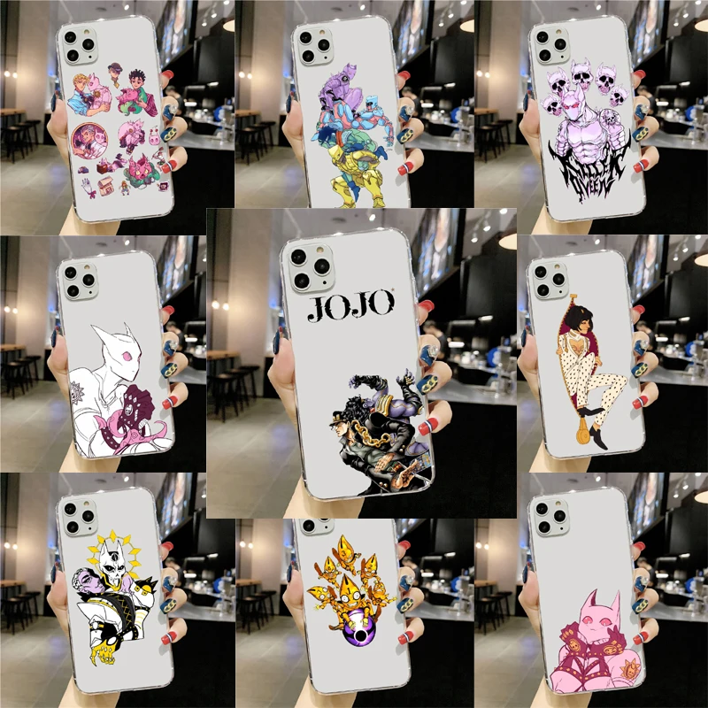 Мягкий чехол накладка с аниме Невероятные приключения небес JoJ0 для Iphones 11 11pro MAX XR