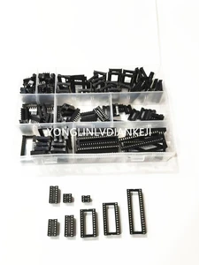 122 шт. 2,54 мм Шаг DIP ИС тип сварочной проволоки для адаптера переменного тока ассортимент набор (6  8141618242840 контактов)