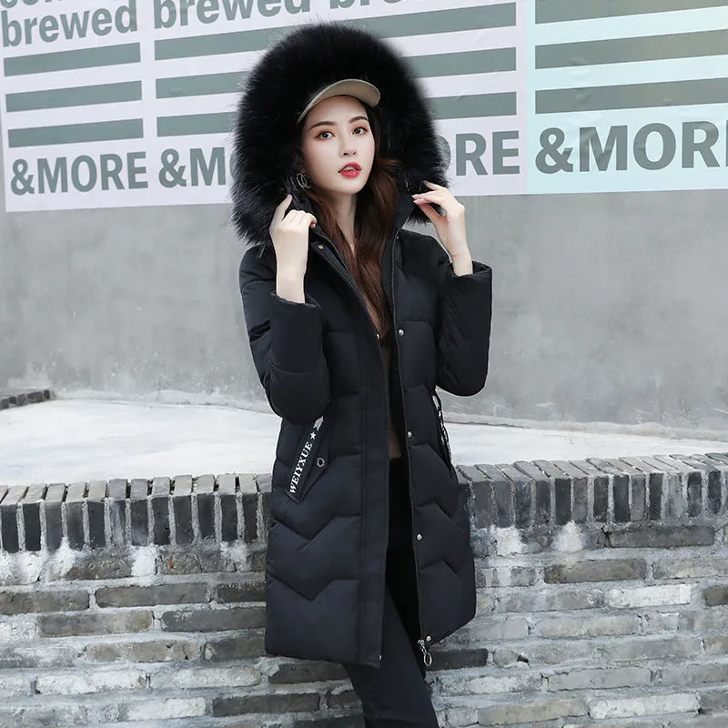 Зимняя куртка женская 2020 Женское пальто с капюшоном приталенная верхняя одежда