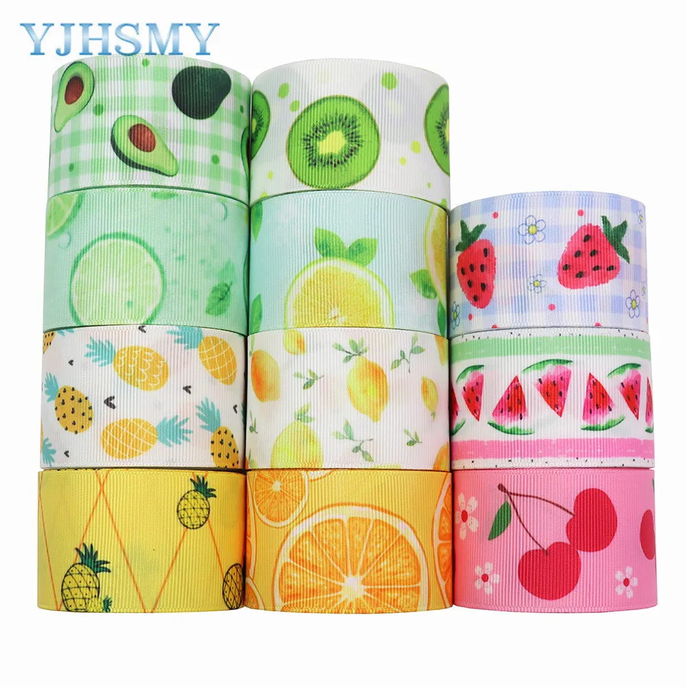 5 yards Fruit Watermelon Cherry Avocado Printing Heat Transfer Ribbon Thread Rib Mobile Phone Strap |