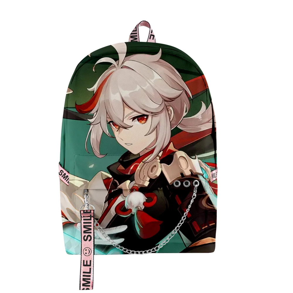 

Сумки хараджуку унисекс Genshin Impact kaedeхара Kazuha школьные сумки 3D принт оксфорд водонепроницаемый многофункциональный рюкзак для ноутбука