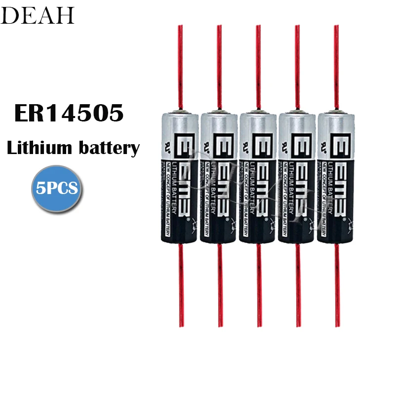 5 шт. 3,6 В ER14505 14505 2400 мАч AA промышленная литиевая батарея LR6 R6P для PLC управления литий-ионные батареи с булавками