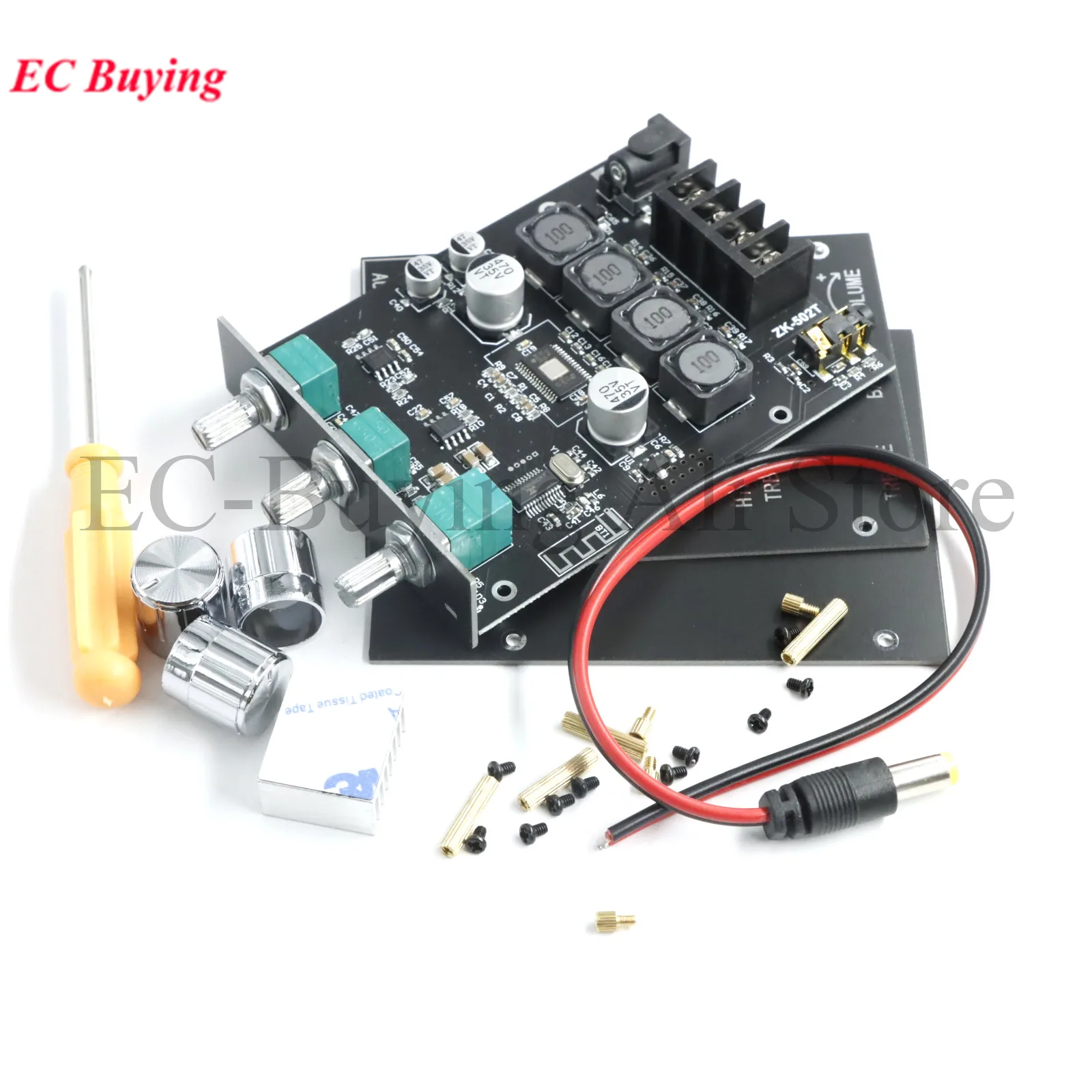 

ZK-502T TPA3116D2 Bluetooth-compatible 5.0 Subwoofer Amplifier Board Module 2.0 Channel High Power Audio Stereo 50W+50W Bass AMP