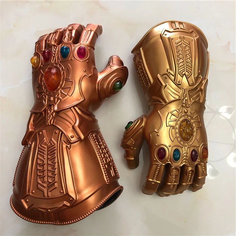 1: 1 светодиодный светильник Thanos Gauntlet War cosplay светодиодный перчатки костюм на Хэллоуин Подарочная бутафория