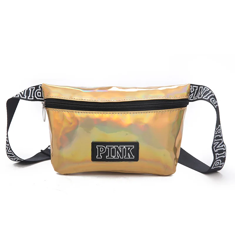 Мини-розовая поясная сумка голографическая хип-сумка черная поясная Лазерная поясная Сумка водонепроницаемая поясная сумка светоотражающий мужской кошелек