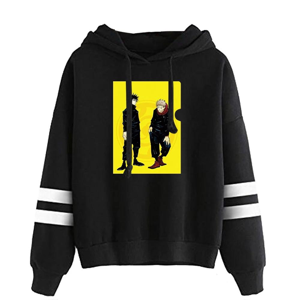 

Jujutsu Kaisen Hoodies Men Women Casual Streetwear Sweatshirts Hip Hop Anime Hooded Fashion Boy Girls Autumn Black Pullovers