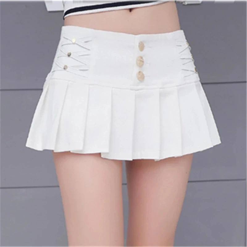 

Black White Pencil Pleated Micro Mini Skirts Womens 2021 summer Fashion Bohemian Night Club Sexy Short Skirt Faldas Mujer DQ1310