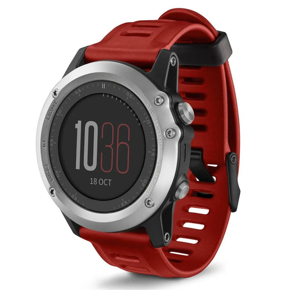 Ремешок силиконовый для Garmin Fenix 3 сменный Браслет смарт часов HR 26 мм|silicone wrist strap|band