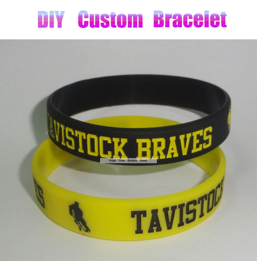 Пользовательские браслеты с логотипом текстом гравировкой цветные наполненные