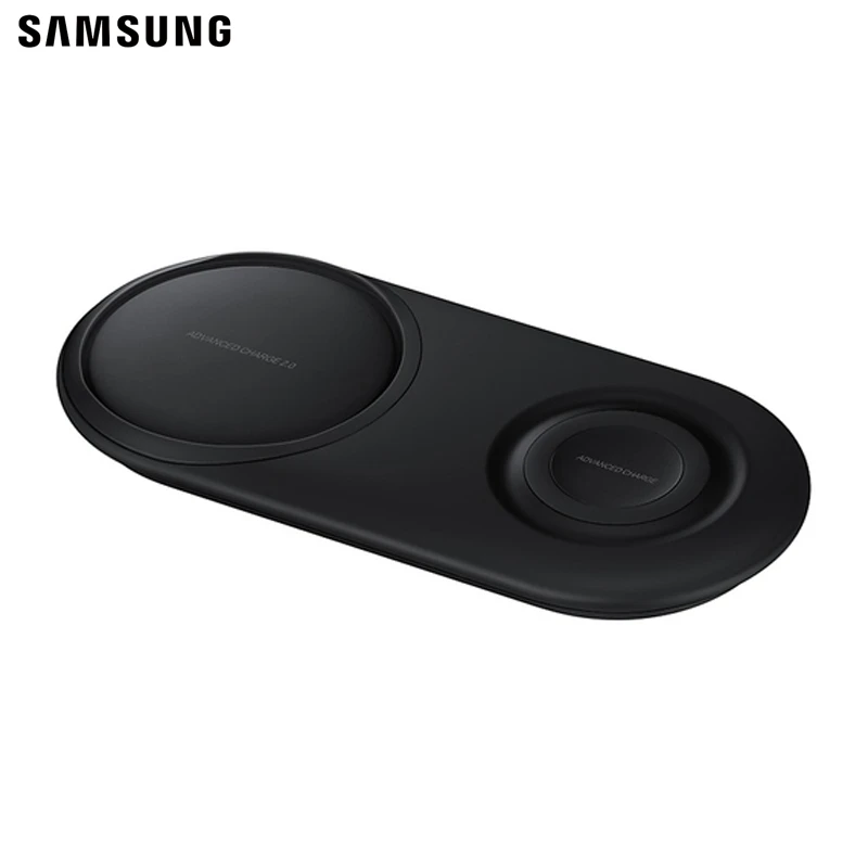 Samsung Оригинальное Беспроводное зарядное устройство Duo Pad EP-P5200 для Galay S10 S10 X S10+ S10 Plus S9 gear S2 S3 Note 10 Note 8 iPhone Xs