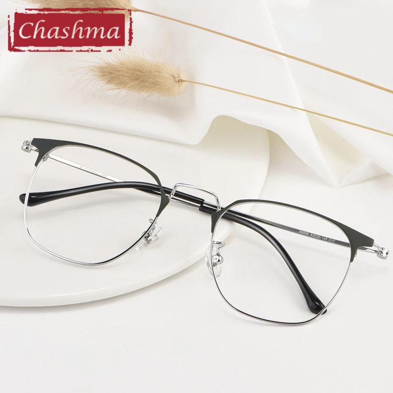 

Chashma Prescription Glasses Titanium Super Light Student Frames lentes opticos para mujer