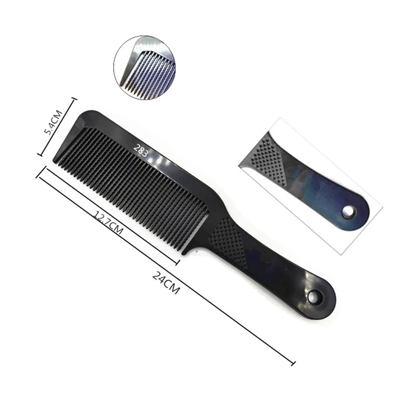 Гребень для парикмахерских женщин и мужчин черная статическая карбоновая