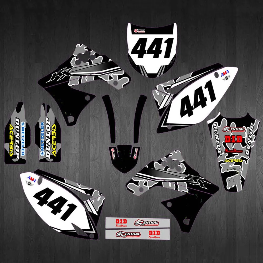 K250F 2012-2009 мотоциклетные 3M графические наклейки наборы для Kawasaki KXF250 KX250F 2009 2010 2011 KXF