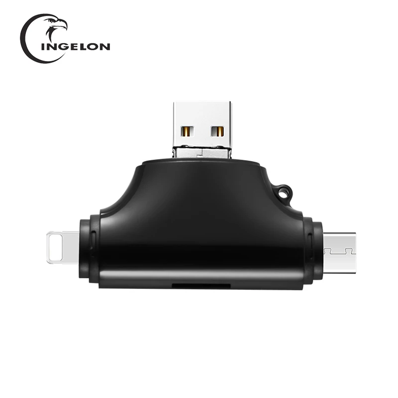 Ingelon SD кард ридер памяти sd micro адаптер карт Тип C OTG для адаптера iphone samsung MacBook