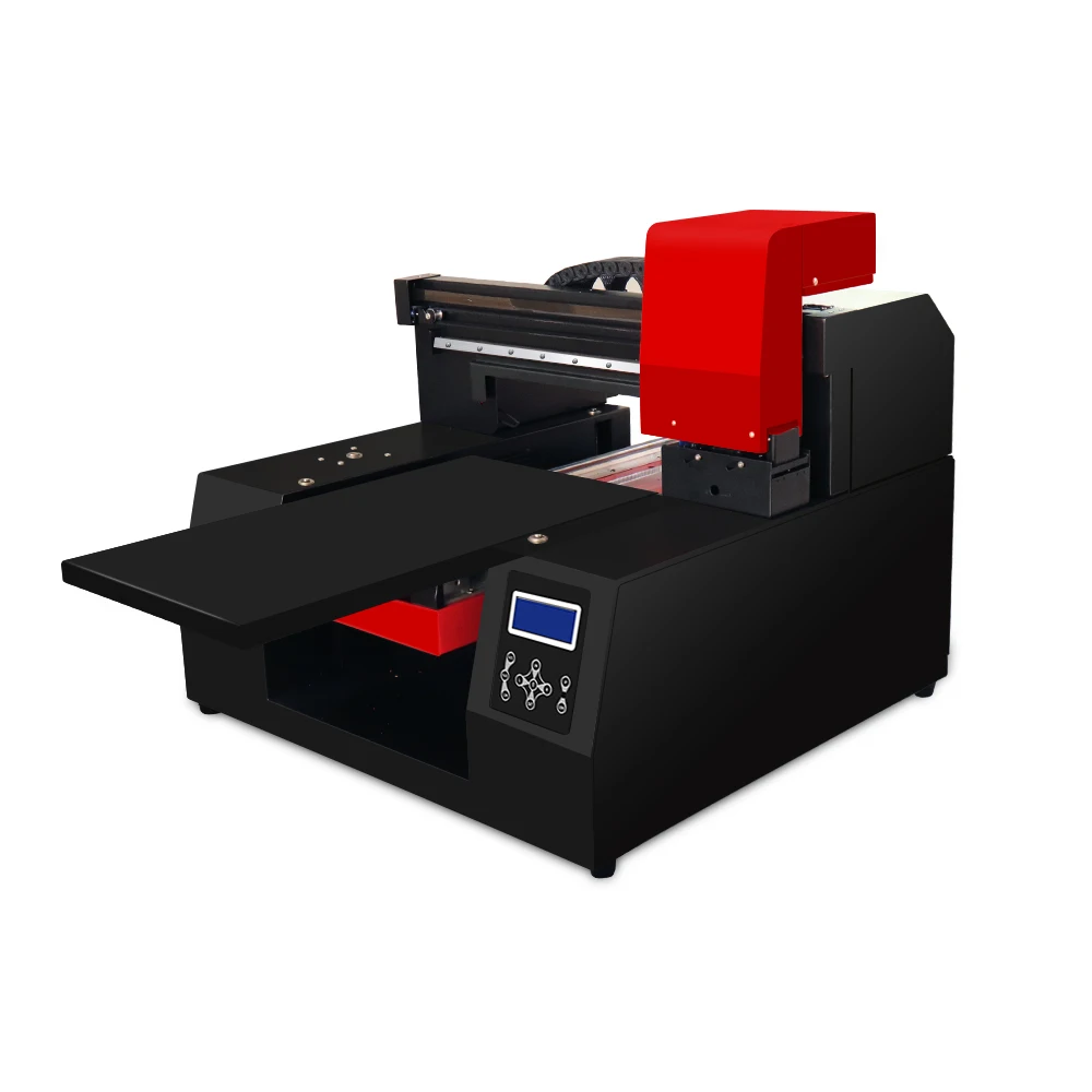 Upgraded 12-color LED UV Printer with Double Printhead A3 Size Inkjet Flatbed UV Printer with Varnish Effect for phone case etc.